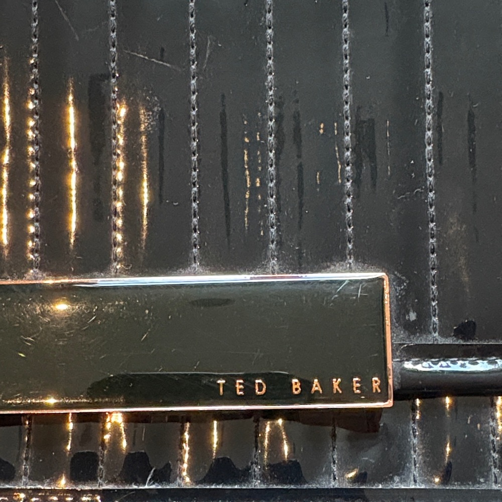 Ted Baker Glossy Black Clutch - Picture 2 of 6